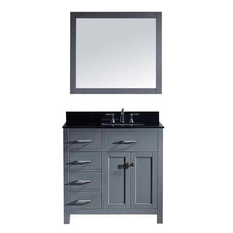 Image of Caroline Parkway 36" Single Vanity MS-2136L-BGSQ-GR