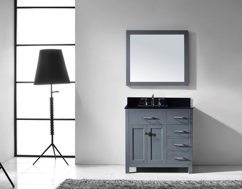Image of Caroline Parkway 36" Single Vanity MS-2136R-BGRO-ES