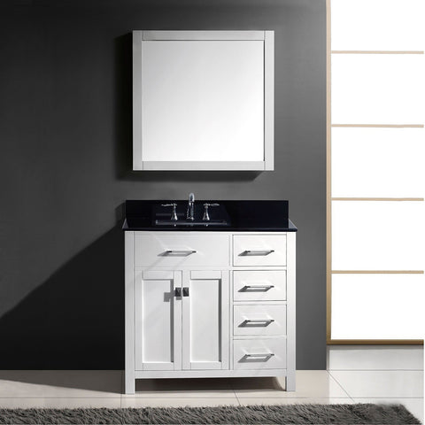 Image of Caroline Parkway 36" Single Vanity MS-2136R-BGRO-ES