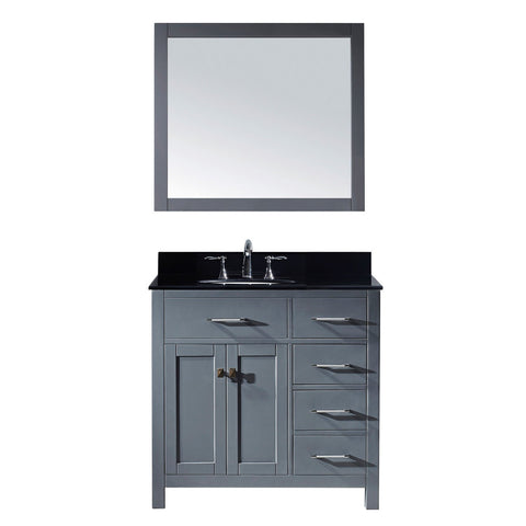 Image of Caroline Parkway 36" Single Vanity MS-2136R-BGRO-GR