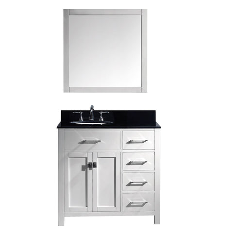 Image of Caroline Parkway 36" Single Vanity MS-2136R-BGRO-WH