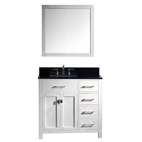 Image of Caroline Parkway 36" Single Vanity MS-2136R-BGSQ-WH