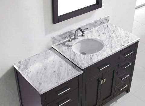 Image of Caroline Parkway 57" Single Vanity MS-2157R-WMRO-ES