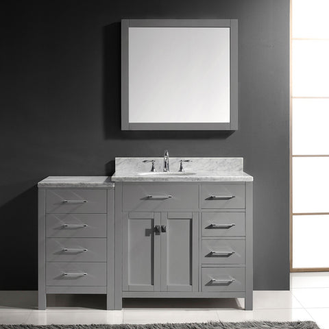 Image of Caroline Parkway 57" Single Vanity MS-2157R-WMRO-ES