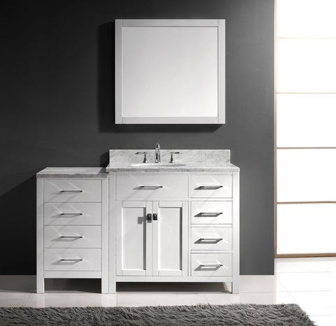 Image of Caroline Parkway 57" Single Vanity MS-2157R-WMRO-ES