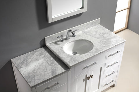 Image of Caroline Parkway 57" Single Vanity MS-2157R-WMRO-ES
