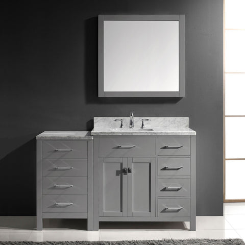 Image of Caroline Parkway 57" Single Vanity MS-2157R-WMRO-ES