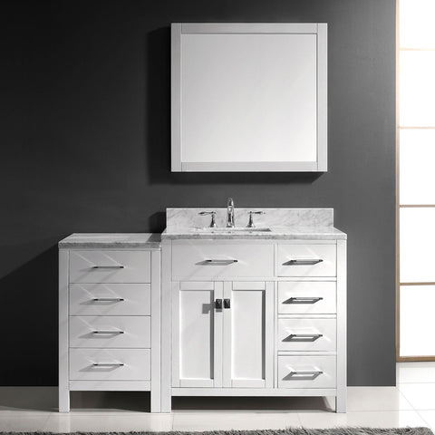Image of Caroline Parkway 57" Single Vanity MS-2157R-WMRO-ES