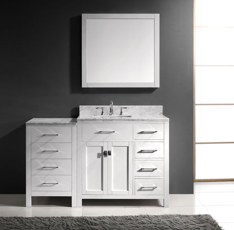 Image of Caroline Parkway 57" Single Vanity MS-2157R-WMRO-ES