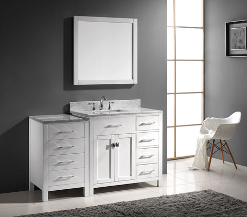 Image of Caroline Parkway 57" Single Vanity MS-2157R-WMRO-ES