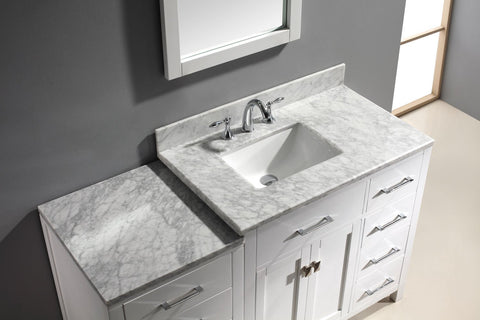 Image of Caroline Parkway 57" Single Vanity MS-2157R-WMRO-ES