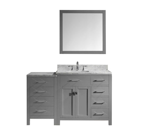 Image of Caroline Parkway 57" Single Vanity MS-2157R-WMSQ-GR