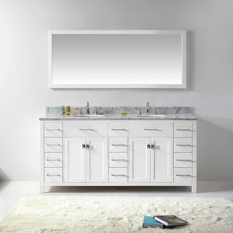 Image of Caroline Parkway 72" Double Bathroom Vanity MD-2172-WMRO-ES