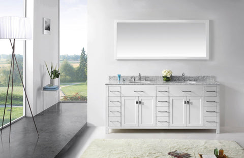 Image of Caroline Parkway 78" Double Bathroom Vanity MD-2178-WMRO-ES