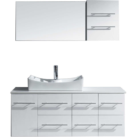 Image of Ceanna 55" Single Bathroom Vanity MS-430-S-WH