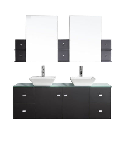 Image of Clarissa 61" Double Bathroom Vanity MD-435-G-ES