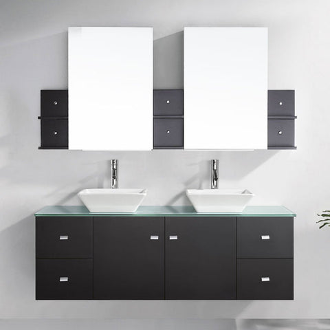 Image of Clarissa 61" Double Bathroom Vanity MD-435-G-ES