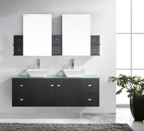 Image of Clarissa 61" Double Bathroom Vanity MD-435-G-ES