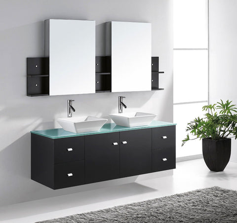 Image of Clarissa 61" Double Bathroom Vanity MD-435-G-ES
