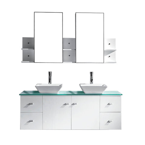 Image of Clarissa 61" Double Bathroom Vanity MD-435-G-ES