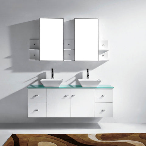 Image of Clarissa 61" Double Bathroom Vanity MD-435-G-ES