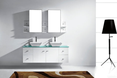 Image of Clarissa 61" Double Bathroom Vanity MD-435-G-ES