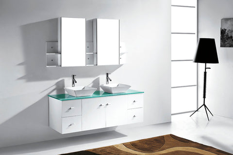 Image of Clarissa 61" Double Bathroom Vanity MD-435-G-ES