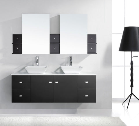 Image of Clarissa 61" Double Bathroom Vanity MD-435-G-ES