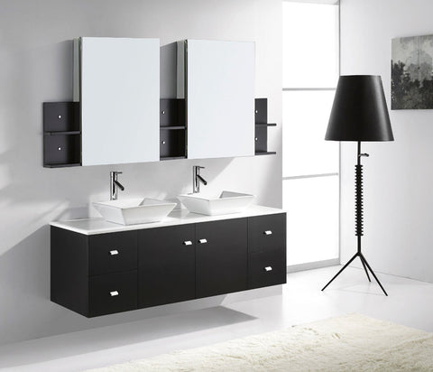 Image of Clarissa 61" Double Bathroom Vanity MD-435-G-ES
