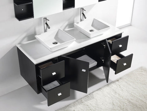 Image of Clarissa 61" Double Bathroom Vanity MD-435-G-ES