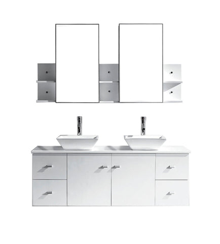 Image of Clarissa 61" Double Bathroom Vanity MD-435-G-ES