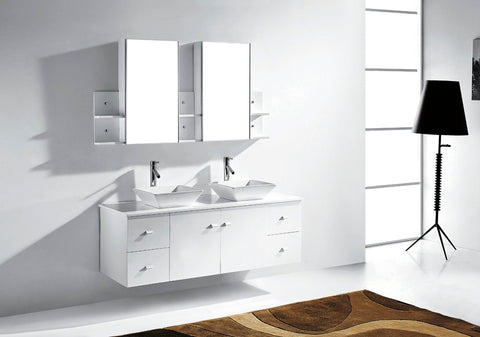 Image of Clarissa 61" Double Bathroom Vanity MD-435-G-ES