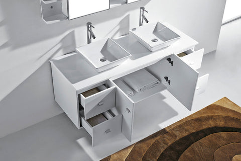Image of Clarissa 61" Double Bathroom Vanity MD-435-G-ES