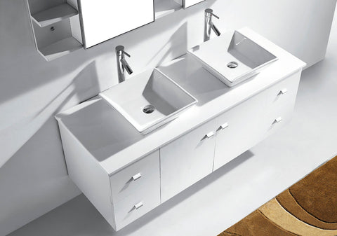 Image of Clarissa 61" Double Bathroom Vanity MD-435-G-ES
