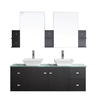 Image of Clarissa 61" Double Bathroom Vanity MD-435-G-ES