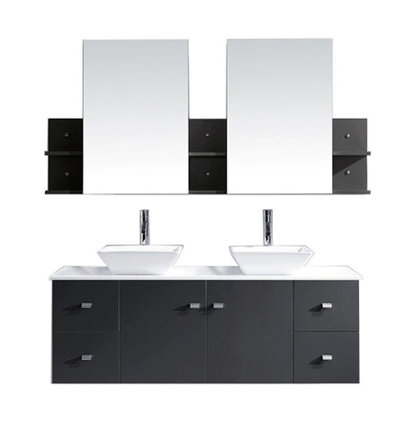 Image of Clarissa 61" Double Bathroom Vanity MD-435-G-GR