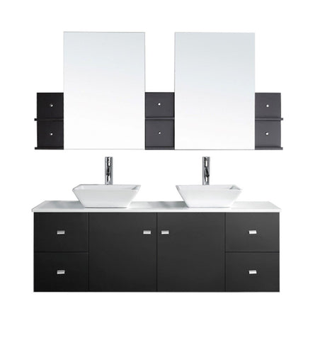 Image of Clarissa 61" Double Bathroom Vanity MD-435-S-ES