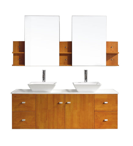 Image of Clarissa 61" Double Bathroom Vanity MD-457-G-HO
