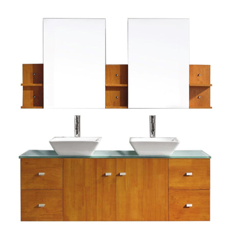 Image of Clarissa 61" Double Bathroom Vanity MD-457-G-HO