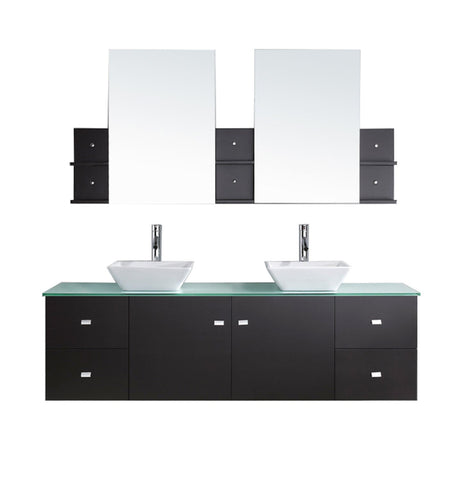 Image of Clarissa 72" Double Bathroom Vanity MD-409-G-ES