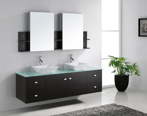 Image of Clarissa 72" Double Bathroom Vanity MD-409-G-ES