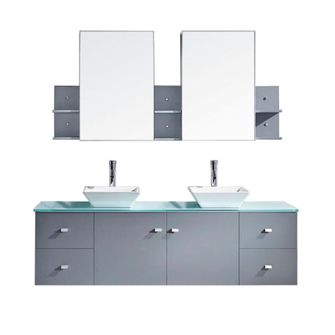 Image of Clarissa 72" Double Bathroom Vanity MD-409-G-ES