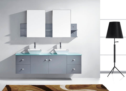Image of Clarissa 72" Double Bathroom Vanity MD-409-G-ES
