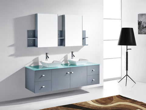 Image of Clarissa 72" Double Bathroom Vanity MD-409-G-ES