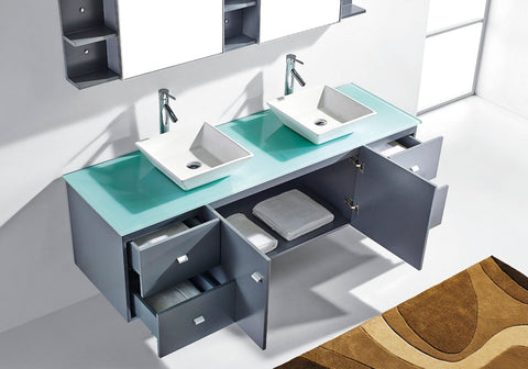 Image of Clarissa 72" Double Bathroom Vanity MD-409-G-ES