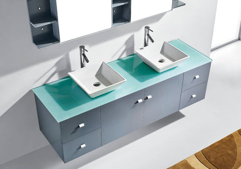 Image of Clarissa 72" Double Bathroom Vanity MD-409-G-ES