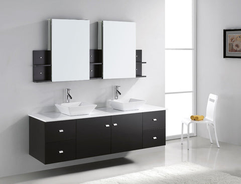 Image of Clarissa 72" Double Bathroom Vanity MD-409-G-ES