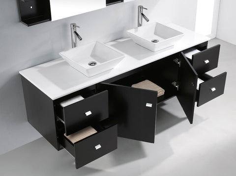 Image of Clarissa 72" Double Bathroom Vanity MD-409-G-ES