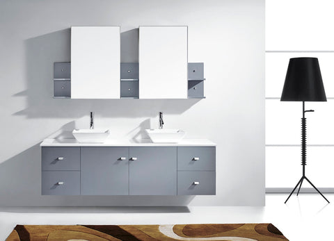 Image of Clarissa 72" Double Bathroom Vanity MD-409-G-ES
