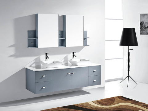 Image of Clarissa 72" Double Bathroom Vanity MD-409-G-ES